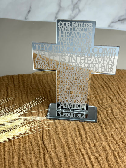 Boxed Mini Engraved ‘Our Father’ Crosses (Minimum 10)