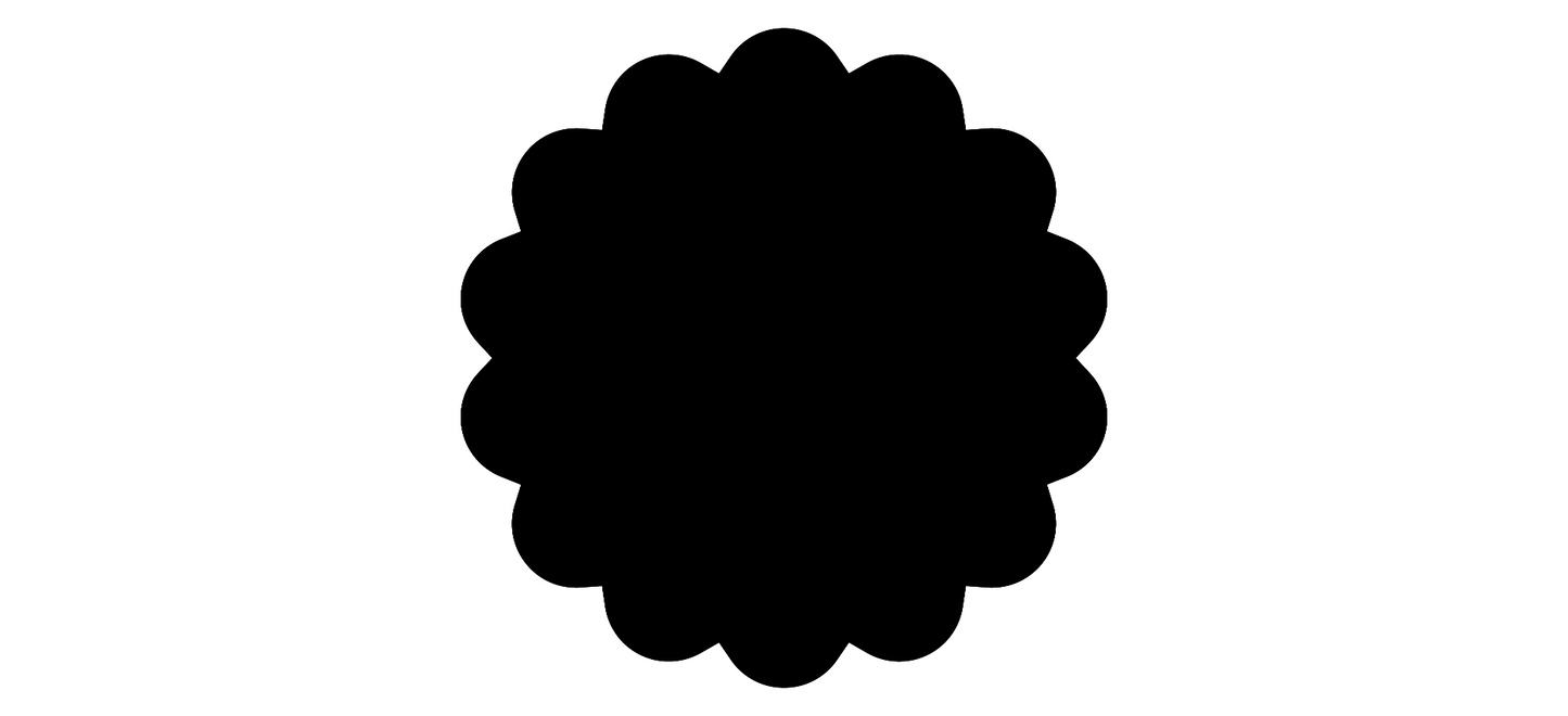 Cake Guide Boards - Scallop 2 (Set of 2)