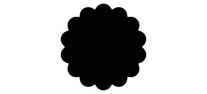 Cake Guide Boards - Scallop 2 (Set of 2)