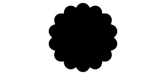 Cake Guide Boards - Scallop 2 (Set of 2)