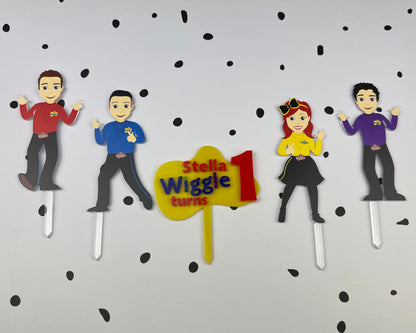 Wiggles Cake Topper Set