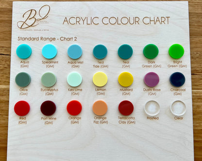 3D Acrylic Baby Announcement Plaque (Arch)