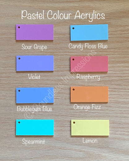 Kids Personalised Acrylic Height Charts