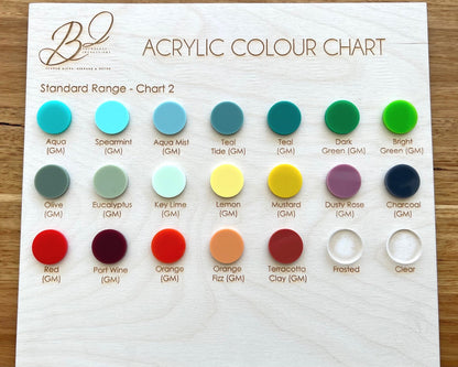 Large 2 Layer Acrylic Cake Topper (15cm)