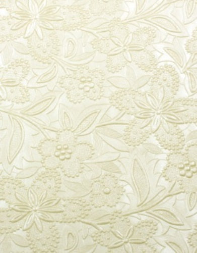 Embossed Floral Bloom Paper - Ivory