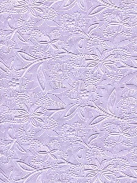 Embossed Floral Bloom Paper - Lilac