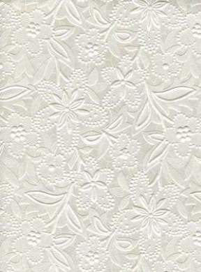 Embossed Floral Bloom Paper - OffWhite