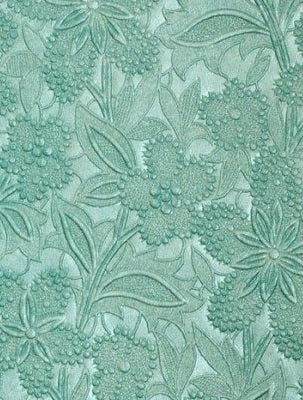 Embossed Floral Bloom Paper - Turquoise