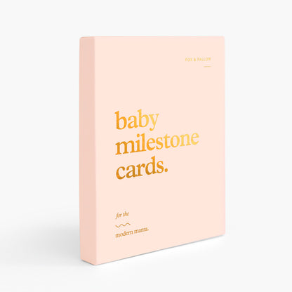 Baby Milestone Cards (Boxed Set)  - Cream