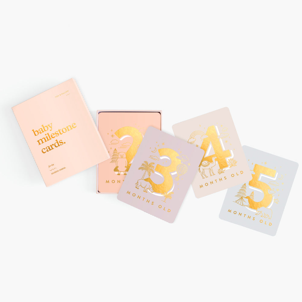 Baby Milestone Cards (Boxed Set)  - Cream