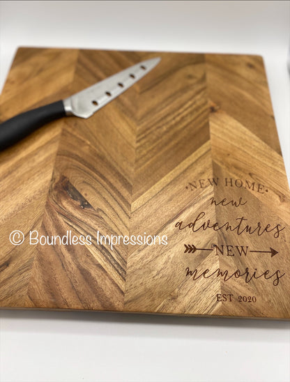 Custom Herringbone Chopping Board