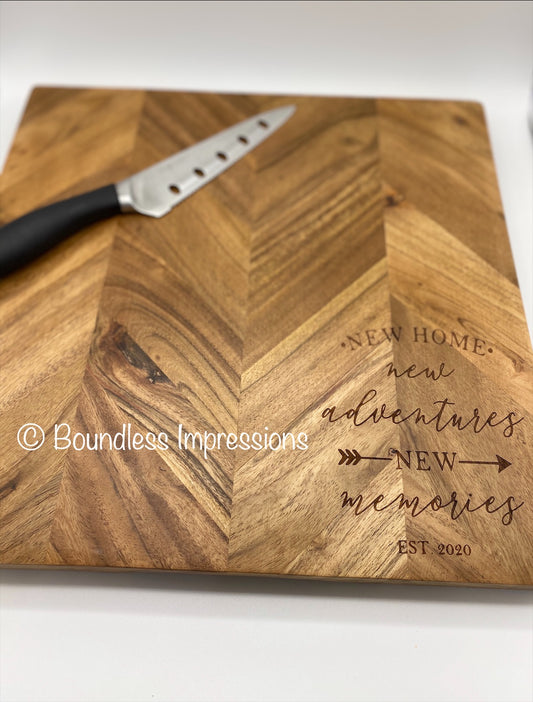 Custom Herringbone Chopping Board