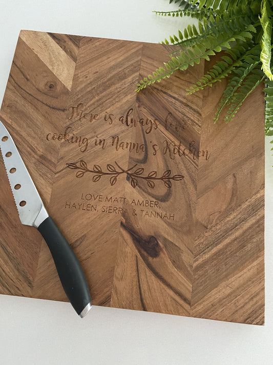 Custom Herringbone Chopping Board