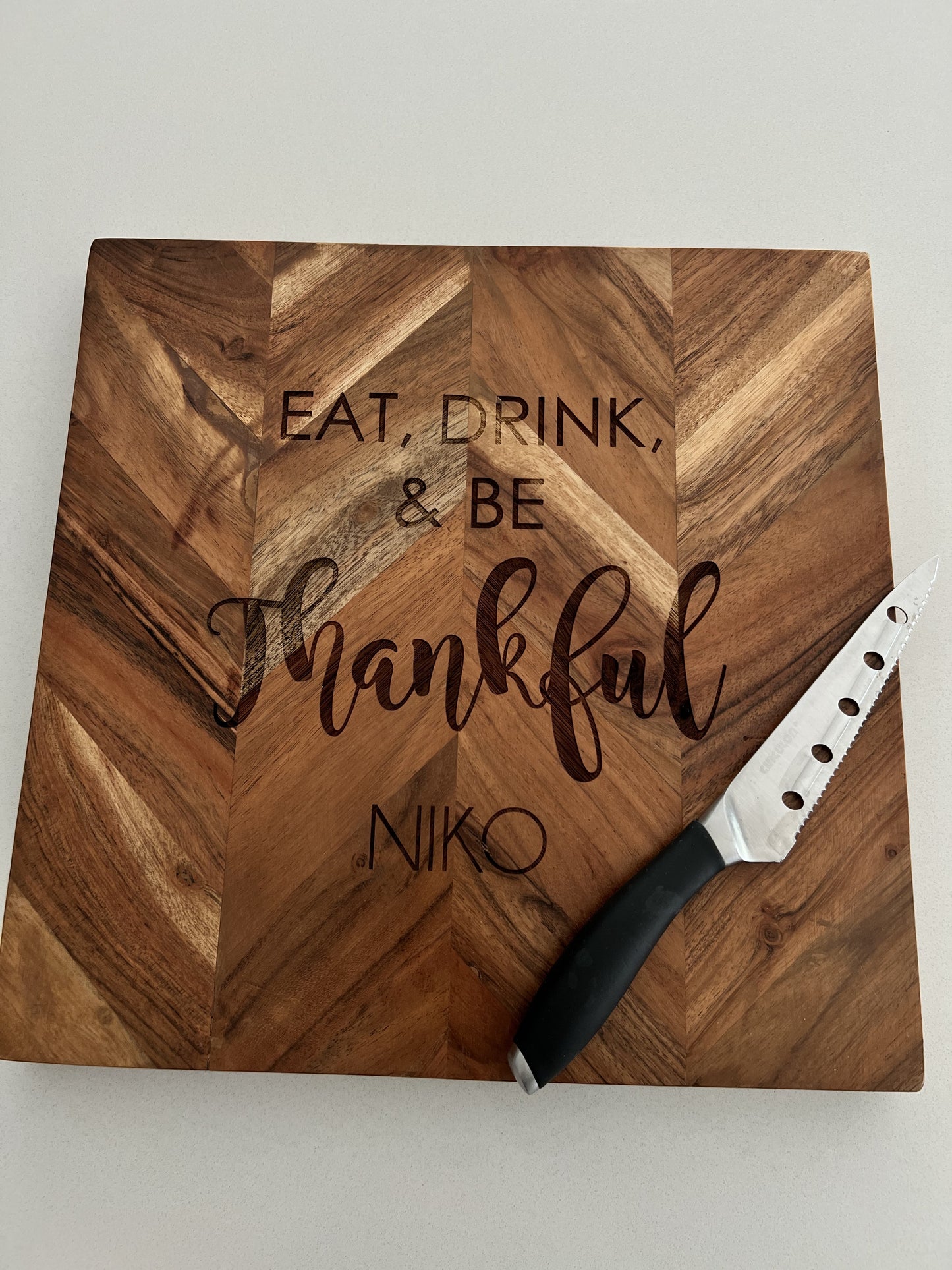 Custom Herringbone Chopping Board