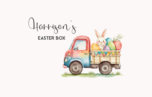 Printed Timber Easter Boxes (Loaded Truck)