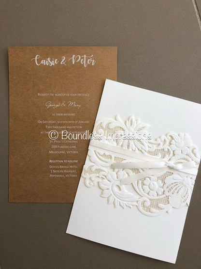 DIY Enchanted Lasercut Invitation Enclosure + Envelope