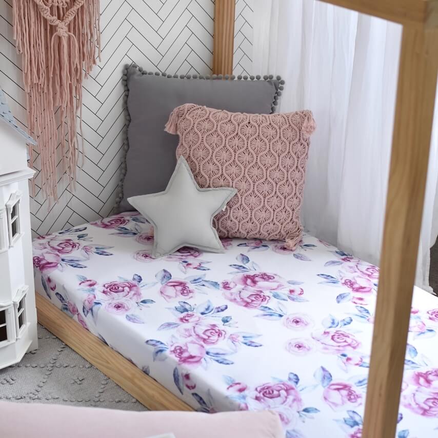 Lilac Skies - Fitted Cot Sheet