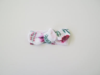 Peony Bloom Topknot Headband