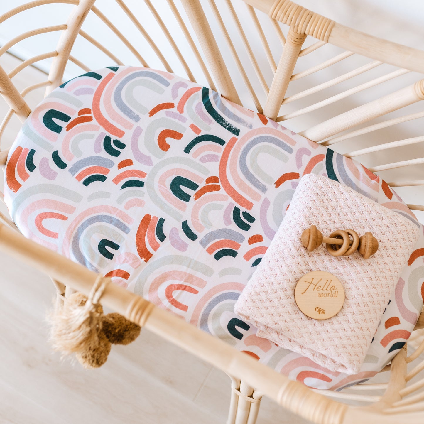 Rainbow Baby - Bassinet Sheet/Change Pad Cover