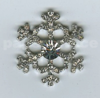 Diamante Snowflake Embellishment (Pkt 10)