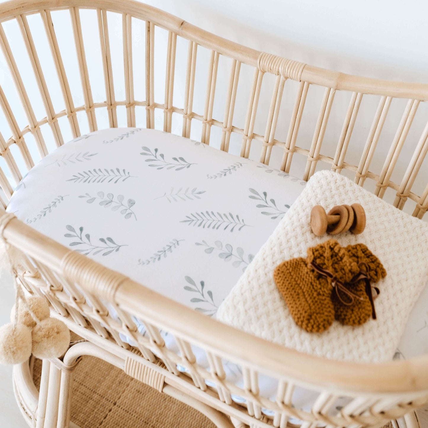 Wild Fern - Bassinet Sheet/Change Pad Cover