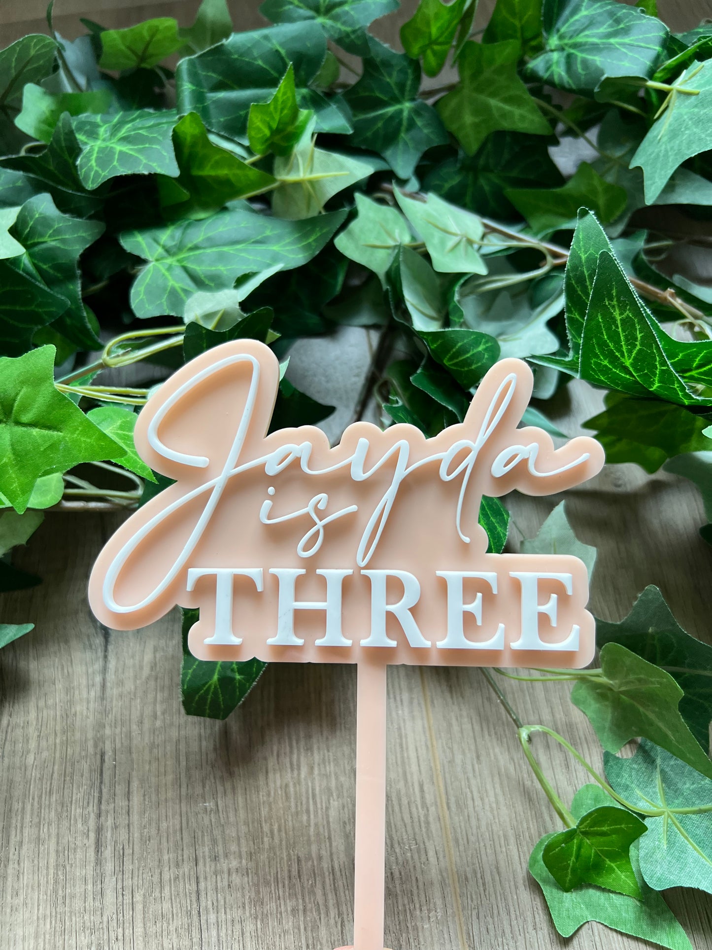 Medium 2 Layer Acrylic Cake Topper (12cm)