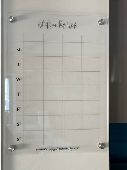 Custom Weekly Wall Planner