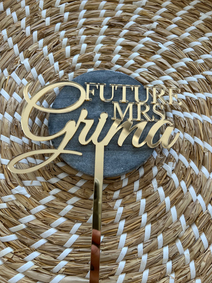 Custom Acrylic Cake Toppers