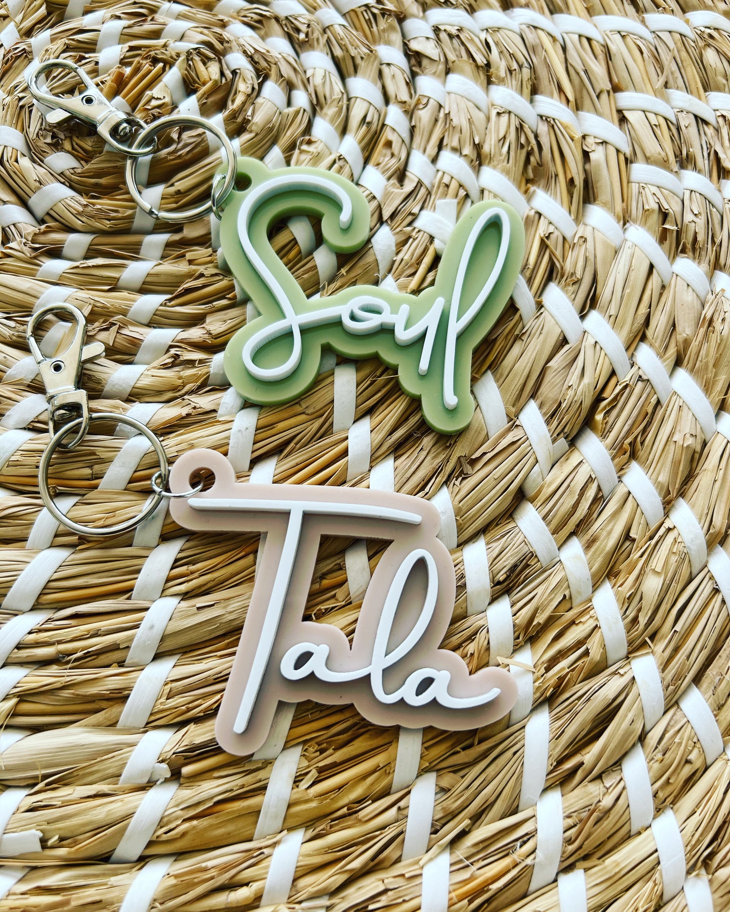 3D Name Keyring/Bag Tags