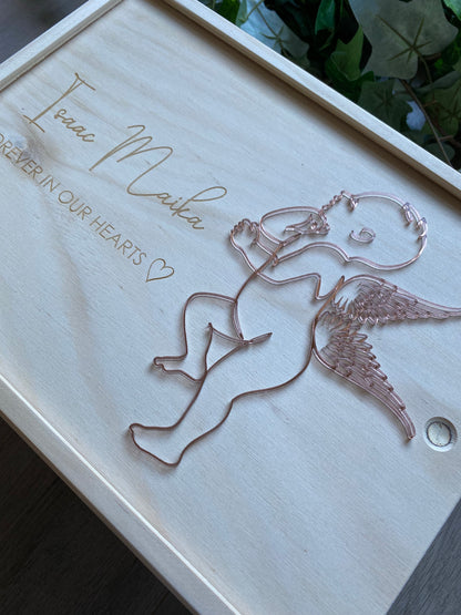 Timber 3D Baby Keepsake Boxes (Memorial)
