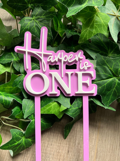 Medium 2 Layer Acrylic Cake Topper (12cm)