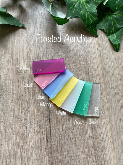 Large 2 Layer Acrylic Cake Topper (15cm)