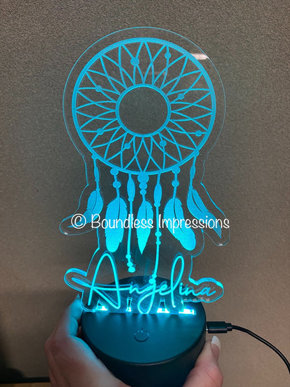 Personalised Custom Cut Out Colour Changing Night Lights