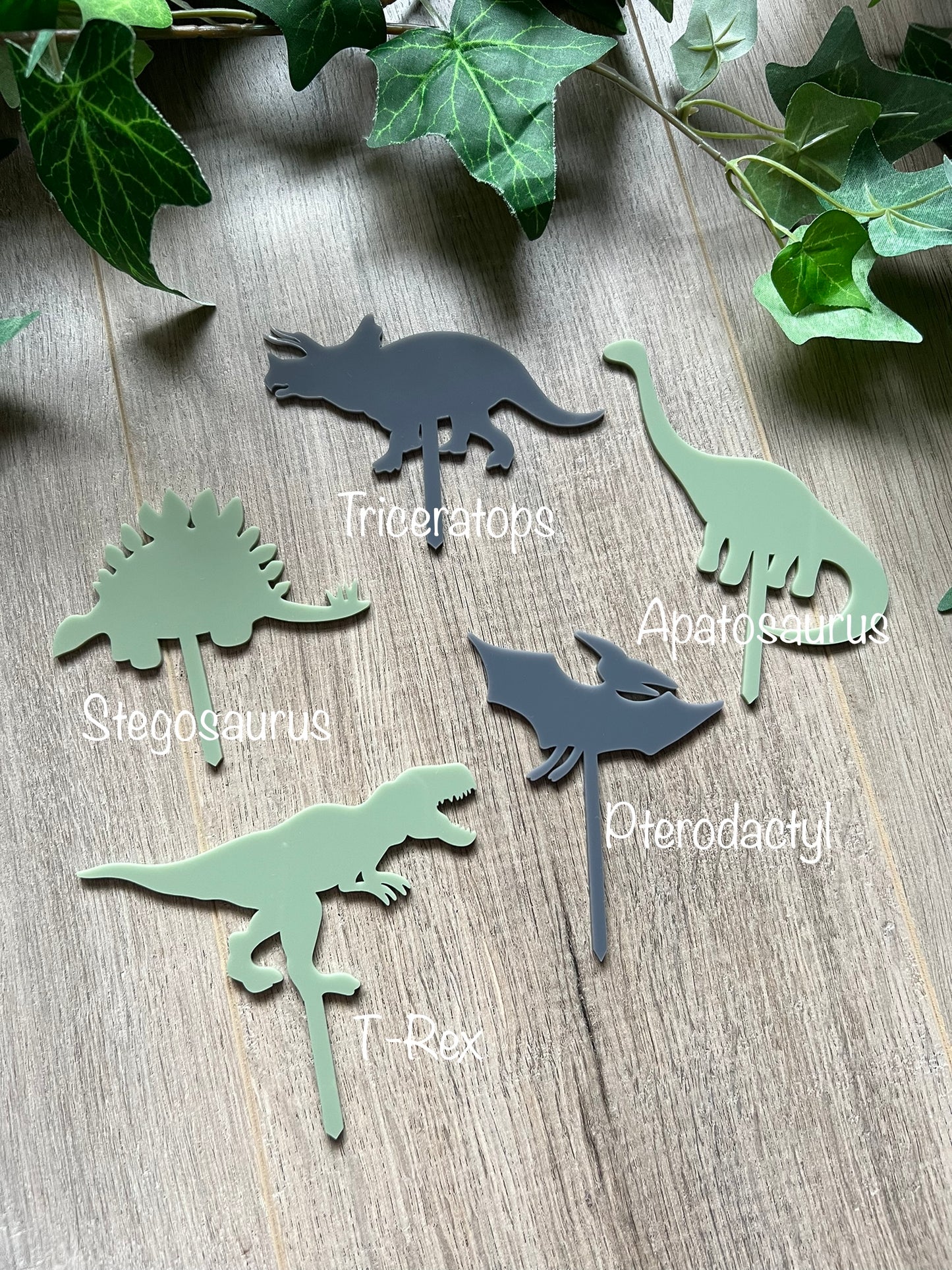 Dinosaur Cake Topper Set