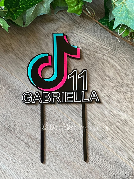 TikTok Cake Topper