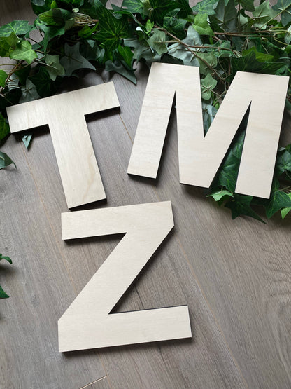 Raw Plywood Letters