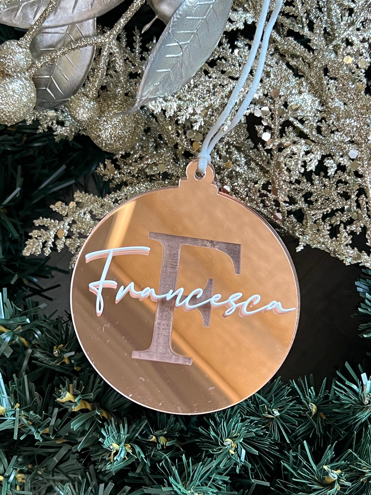 Personalised Monogram Christmas Tree Ornament