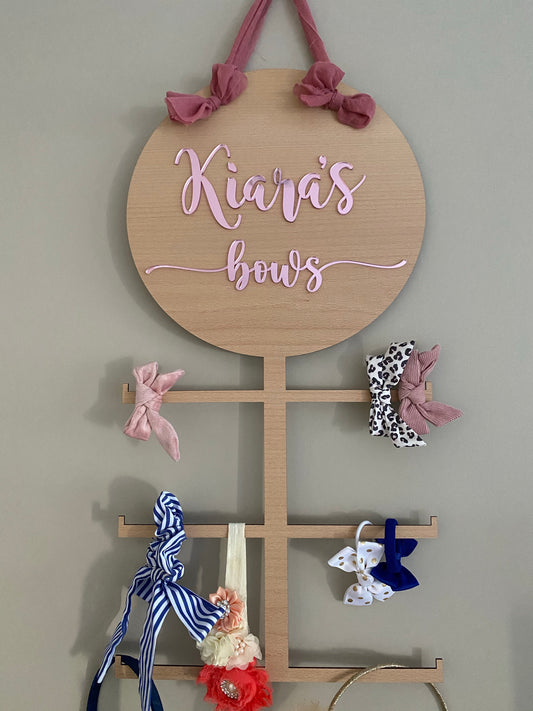Timber Bow/Hair Accessories Display Holder