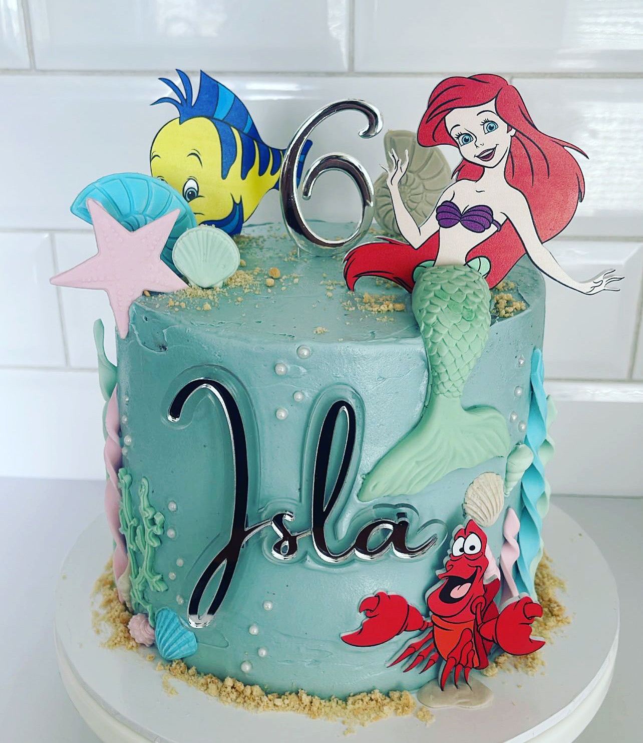 Little Mermaid Cake Topper Set