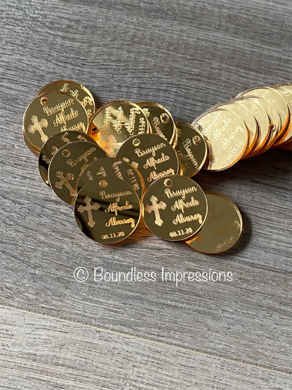 Round Bomboniere Tags