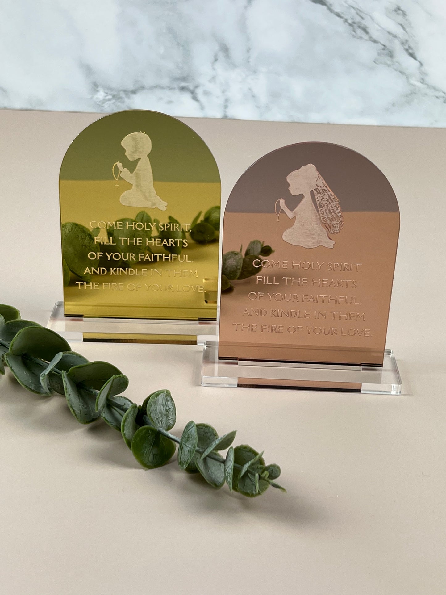 Custom Mini Freestanding Arch Plaque (Bomboniere)