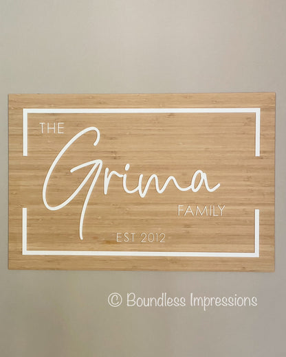 3D Family Signs
