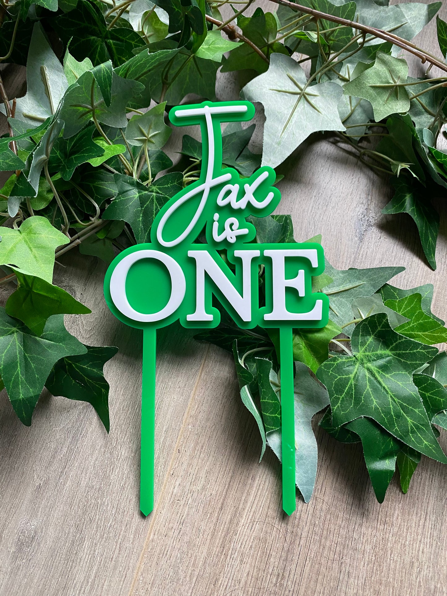 Medium 2 Layer Acrylic Cake Topper (12cm)