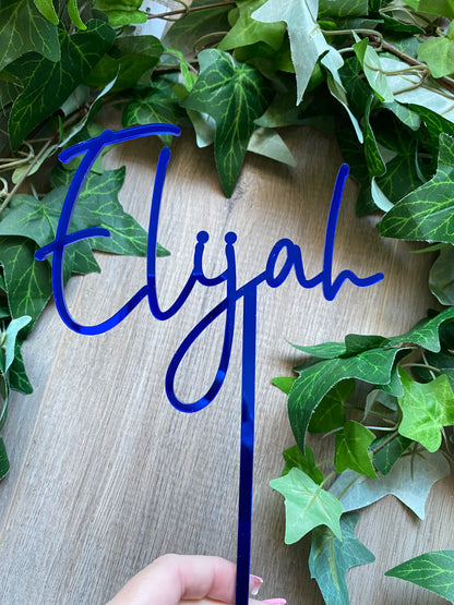 Single 'Word' Acrylic Cake Toppers
