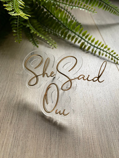 2 Layer Acrylic Cake Fropper (Small)