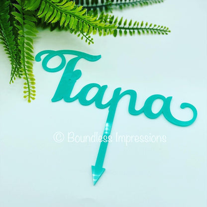 Small Single 'Word' Acrylic Cake Toppers (12cm)