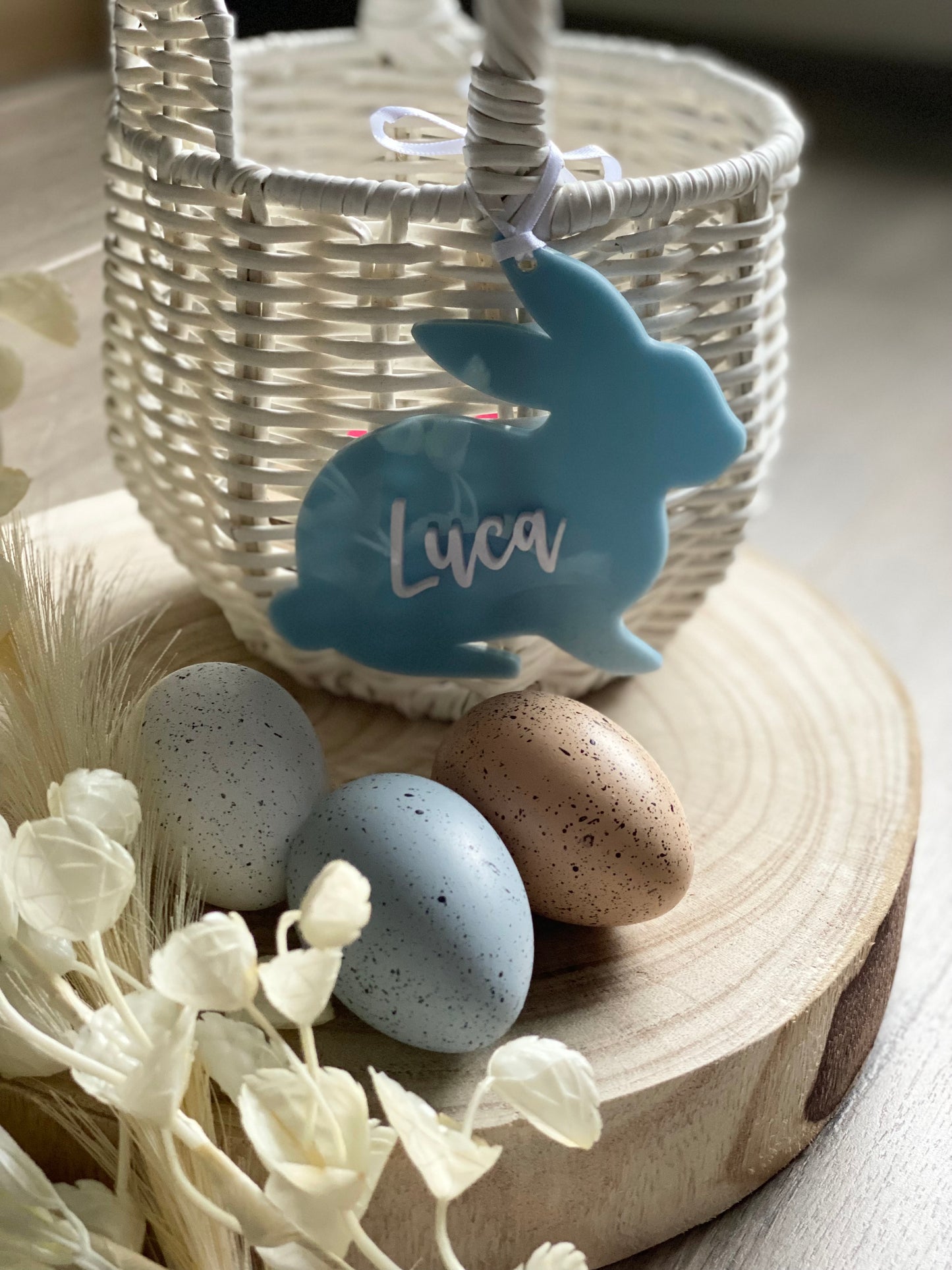 Personalised 3D Acrylic Bunny Gift Tags