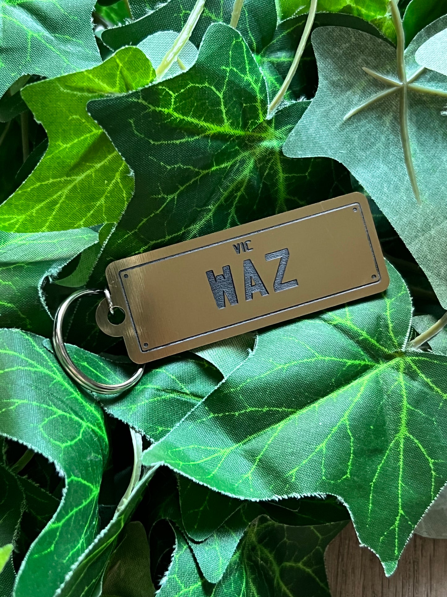 Personalised 'Number Plate' Keyring