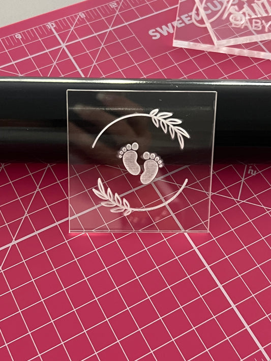 Cookie Stamp/Embosser (Baby Feet)