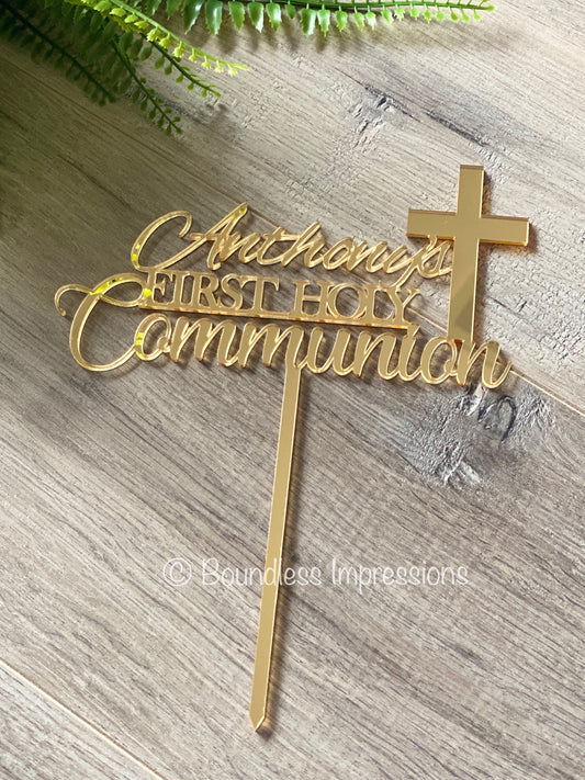 Acrylic Cake Topper Communion